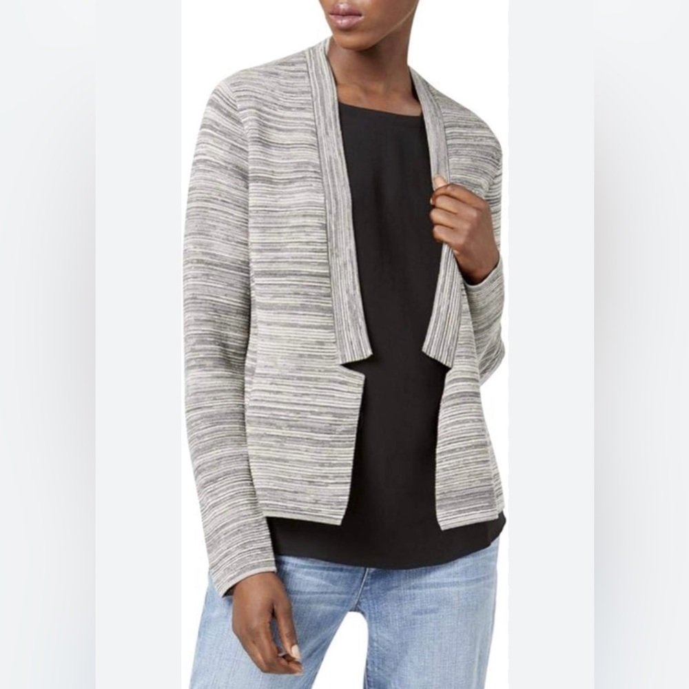 Eileen Fisher Soft Jacket Maple Oat Blazer Like‎ Silhouette Capsule Organic - Picture 7 of 12